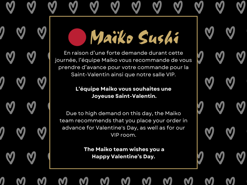 Main home - Maiko Sushi